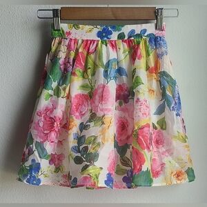 Bonny Billy- Girl's Multi Floral Layered Tulle Skirt, Sz 140 / 8-9 Years